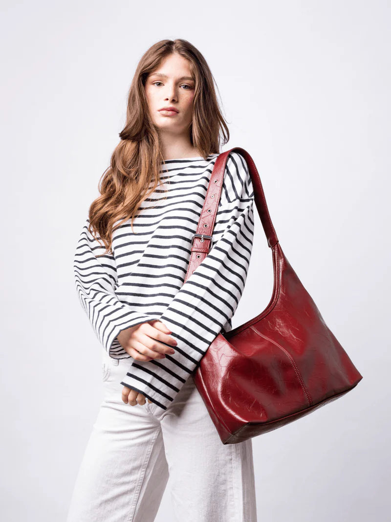 Crossbody Scarlett Distressed Leather Tote