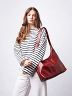 Crossbody Scarlett Distressed Leather Tote